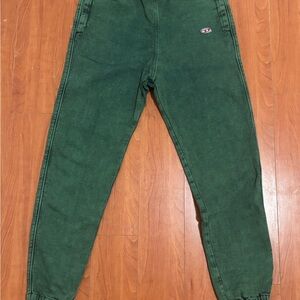 Vintage Y2K Diesel JoggJeans- Green Track Denim Sweatpants - Medium